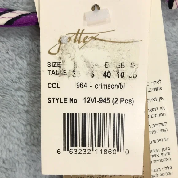 Gottex Virginia Geometric String Bikini Top and Matching Bottom Size 8 New - Picture 6 of 9